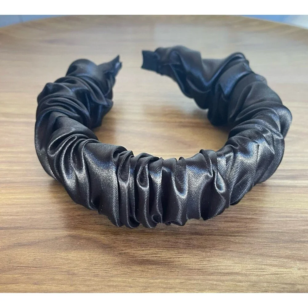New Satin Black Headband hair accessories